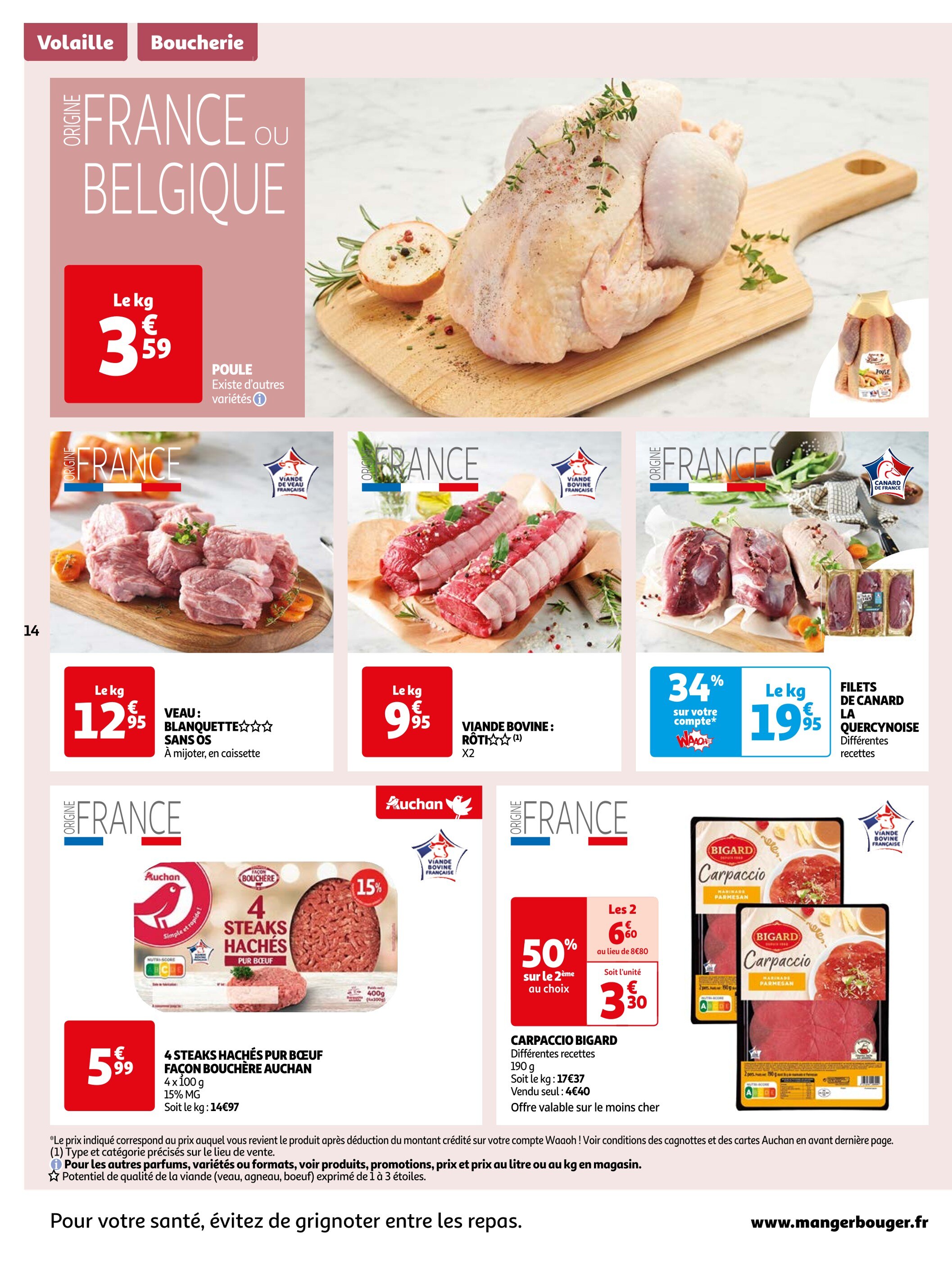 Banane Auchan Promos et prix dans le catalogue de la semaine