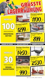 Aktueller Polstermöbel Fischer Prospekt mit Bett, "UNSERE GRÖSSTE LAGERRLAGERRÄUMUNG", Seite 6