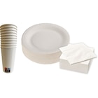 SUR TOUTE LA VAISSELLE À JETER BLANCHE : ASSIETTES, GOBELETS ET SERVIETTES - CARREFOUR HOME - Carrefour Market à Lille SUR TOUTE LA VAISSELLE À JETER BLANCHE : ASSIETTES, GOBELETS ET SERVIETTES - CARREFOUR HOME en promo chez Carrefour Market Lille