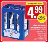 Mineralwasser Angebote von Gerolsteiner bei WEZ Löhne für 4,99 €