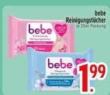 Erfrischende Reinigungstücher von bebe im aktuellen EDEKA Prospekt für 1,99 €