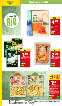 Promo Saumon bio dans le catalogue Lidl du moment à la page 26