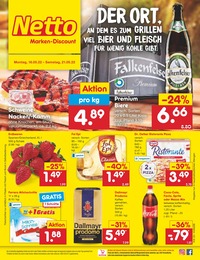 Netto Marken-Discount Prospekt für Kirschfurt: DER ORT, AN DEM ES ZUM GRILLEN VIEL BIER UND FLEISCH FÜR WENIG KOHLE GIBT., 45 Seiten, 16.05.2022 - 21.05.2022