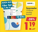 Fasermaler von novo creative für 1,19 € bei Mäc-Geiz im Angebot Fasermaler von novo creative im aktuellen Mäc-Geiz Prospekt