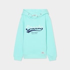 Sweat à capuche hoodie 1 poche bleu turquoise garçon dans le catalogue La Halle