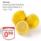 GLOBUS Halle - Zitronen Angebot im Prospekt Zitronen bei GLOBUS im Halle Prospekt für 0,99 €