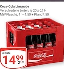 Aktuelle Coca Cola Angebote bei GLOBUS in Nettetal Aktuelles Limonade Angebot bei GLOBUS in Nettetal ab 14,99 €
