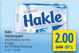 Klassisch Toilettenpapier von Hakle im aktuellen diska Prospekt für 2,00 €