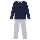 Pyjama long homme - TEX BASIC en promo chez Carrefour Pyjama long homme - TEX BASIC dans le catalogue Carrefour