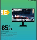Écran PC 24" S24D300GAU Noir - Samsung - Intermarché Hyper à Rennes Écran PC 24" S24D300GAU Noir - Samsung en promo chez Intermarché Hyper Rennes à 85,90 €