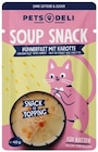 Katzensnack Soup Snack Hühnerfilet mit Karotte im Angebot bei REWE in Elmshorn Katzensnack Soup Snack Hühnerfilet mit Karotte Angebote von Pets Deli bei REWE Elmshorn für 0,99 €