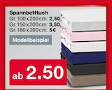 Spannbetttuch für 2,50 € bei Woolworth im Angebot Spannbetttuch im aktuellen Woolworth Prospekt