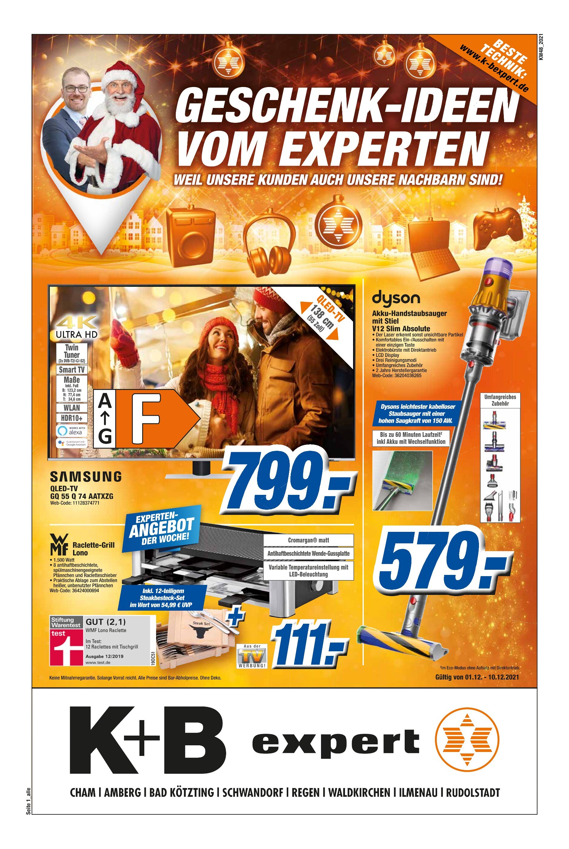 K+B expert Prospekt für Thurmansbang mit 16 Seiten K+B expert Prospekt für Thurmansbang: "GESCHENK-IDEEN VOM EXPERTEN", 16 Seiten, 01.12.2021 - 10.12.2021