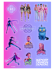 Set de 12 stickers Kpop Demon Hunters - Maxi Bazar Set de 12 stickers Kpop Demon Hunters à 5,99 € dans le catalogue Maxi Bazar