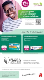 mea - meine apotheke Apotheken Prospekt der aktuellen Woche mit 4 Seiten, gültig von 01.06.2026 bis 30.06.2026, in Haimhausen und Umgebung Aktueller mea - meine apotheke Apotheken Prospekt in Haimhausen und Umgebung, "Unsere Juni-Angebote" mit 4 Seiten, 01.06.2026 - 30.06.2026