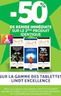 -50% de remise immédiate sur le 2ème produit identique sur la gamme des tablettes LINDT EXCELLENCE - LINDT EXCELLENCE en promo chez U Express Sartrouville