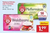 Kräuter- oder Früchtetee Angebote von Teekanne bei Netto Marken-Discount Nordhausen für 1,99 €