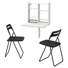 Aktuelles Tisch und 2 Stühle weiß/schwarz Angebot bei IKEA in Remscheid ab 114,98 €
