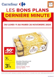 Catalogue Supermarchés Carrefour en cours à Montmarault et alentours, LES BONS PLANS : DERNIÈRE MINUTE, 2 pages, 11/11/2024 - 26/11/2024