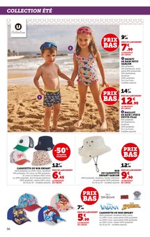 Promotion Lingerie Homme dans le prospectus Super U, valable du 11/06/2025 au 22/06/2025 Promo Lingerie Homme dans le catalogue Super U du moment à la page 36