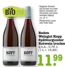 Spätburgunder Rotwein trocken Angebote von Kopp bei E center Rastatt für 11,99 €