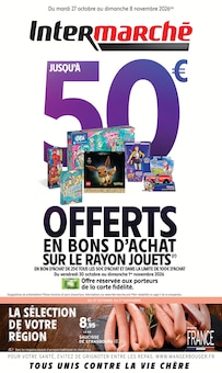 Catalogue de la semaine "Intermarché" avec 1 pages, valide du 27/10/2026 au 08/11/2026 pour Le Val-d'Ajol et alentours Prospectus de la semaine "Intermarché" avec 1 pages, valide du 27/10/2026 au 08/11/2026 pour Le Val-d'Ajol et alentours