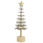 Sapin rotatif en bois 10x28cm en promo chez Maxi Bazar Rueil-Malmaison à 4,99 €