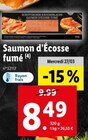 Promo Saumon d’Écosse fumé à 8,49 € dans le catalogue Lidl à Saint-Ouen