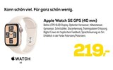 Apple Watch SE GPS (40 mm) Angebote von Apple bei EURONICS Ahaus für 219,00 €