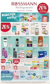 Rossmann Drogerie-und-Parfuemerie Prospekt der aktuellen Woche mit 20 Seiten, gültig von 23.02.2026 bis 27.02.2026, in Bornheim und Umgebung Aktueller Rossmann Drogerie-und-Parfuemerie Prospekt in Bornheim und Umgebung, "Mein Drogeriemarkt" mit 20 Seiten, 23.02.2026 - 27.02.2026