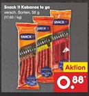 Aktuelles Kabanos to go Angebot bei Netto Marken-Discount in Leipzig ab 0,88 €