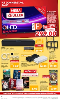 Fernseher im Kaufland Prospekt "KNÜLLER" mit 80 Seiten (Pforzheim)