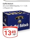 Kölsch im Angebot bei GLOBUS in Hürth Kölsch Angebote von Gaffel bei GLOBUS Hürth für 13,49 €
