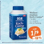 Koch-Creme von Weihenstephan im aktuellen tegut Prospekt für 1,29 €