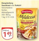 Sauerkraut Angebote von Hengstenberg bei GLOBUS Kempen für 1,49 €