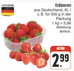 Erdbeeren Angebot im nah und gut Prospekt Erdbeeren im nah und gut Prospekt zum Preis von 2,99 €