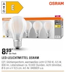 LED-LEUCHTMITTEL von OSRAM im aktuellen OBI Prospekt