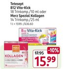 B12 Vita-Kick oder Merz Spezial Kollagen Angebote von Tetesept bei Rossmann Rostock für 15,99 €