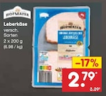 Aktuelles Leberkäse Angebot bei Netto Marken-Discount in Pforzheim ab 2,79 €