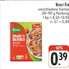 Spaghetti Bolognese bei nah und gut im Sehmatal-Cranzahl Prospekt für 0,39 €