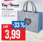 Filz-Tasche Angebote von Tony Brown by Stolz bei Kaufhaus Stolz Rostock für 3,99 €