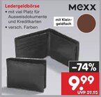 Ledergeldbörse von MEXX im aktuellen Netto Marken-Discount Prospekt für 9,99 €