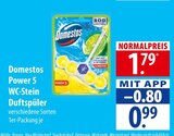 Power 5 WC-Stein Duftspüler Angebote von Domestos bei famila Nordost Stralsund für 0,99 €