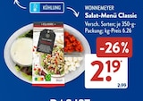 Salat-Menü Classic von Wonnemeyer für 2,19 € bei ALDI SÜD im Angebot Salat-Menü Classic von Wonnemeyer im aktuellen ALDI SÜD Prospekt