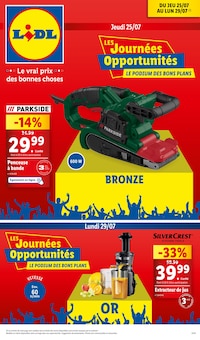 Prospectus Lidl à Créteil, "LES Journées Opportunités LE PODIUM DES BONS PLANS", 38 pages de promos valables du 24/07/2024 au 27/07/2024