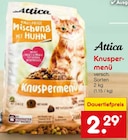 Aktuelle Katzenfutter Angebote bei Netto Marken-Discount in Frankfurt (Main) Aktuelles Knuspermenü Angebot bei Netto Marken-Discount in Frankfurt (Main) ab 2,29 €