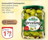 Gewürzgurken Angebote von Spreewaldhof bei GLOBUS Leipzig für 1,79 €