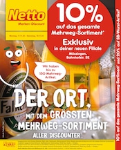 Aktueller Netto Marken-Discount Mössingen Prospekt "10% auf das gesamte Mehrweg-Sortiment" mit 4 Seiten