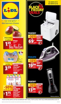 Prospectus Lidl de la semaine "BLACK FRIDAY DEALS" avec 1 pages, valide du 27/11/2024 au 03/12/2024 pour Bourg-en-Bresse et alentours