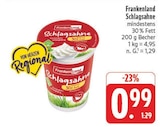 Schlagsahne im Angebot bei EDEKA in Weiden Schlagsahne Angebote von Frankenland bei EDEKA Weiden für 0,99 €